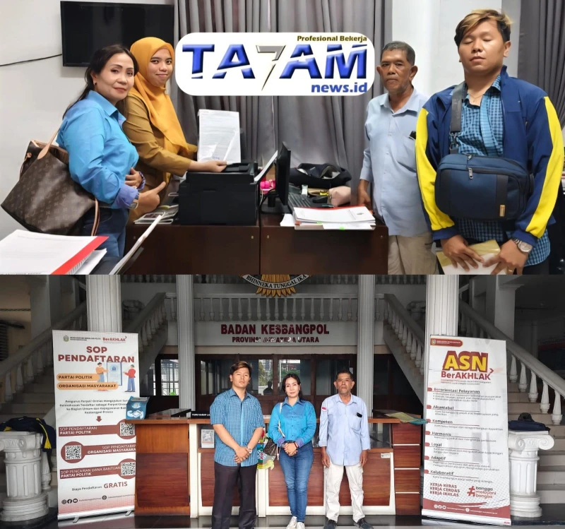 Resmi Terdaftar di Kesbangpol Sumut, Irena Sinaga, S.H., dan Dodi Rikardo Sembiring, S.Sos., : GNM Sumut Sebagai Jalan Perjuangan Untuk Melayani Rakyat Terpinggirkan - TajamNews