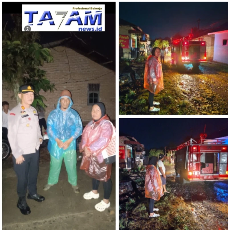 Rasa Peduli..Walau hujan Camat Panombean tinjau langsung Lokasi Kebakaran di  nagori bosar. - TajamNews