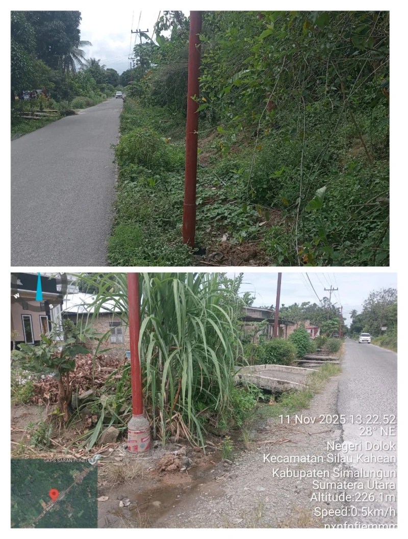 Pembangunan Tiang Dan Kabel Fiber Optik di Nagori Dolok Tanpa Izin Masyarakat Merasa Keberatan - TajamNews