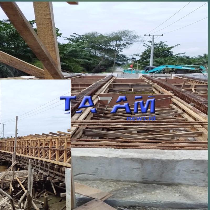 DUGAAN FEE ILEGAL MENGHANTUI PROYEK JEMBATAN PARIT KOLOK - www.tajamnews.co.id