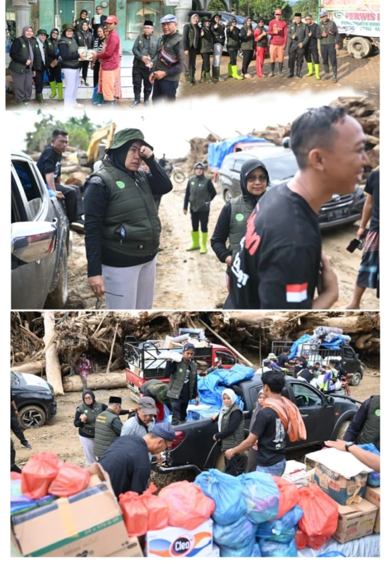 Peduli Saudara Terkena Musibah : Perwis Simalungun Dan Relawan Salurkan Bantuan Di Provinsi Aceh - TajamNews