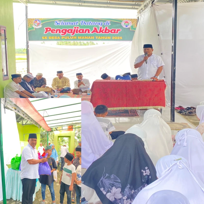 Kepala Desa Paluh Manan Gelar Pengajian Akbar Akhir Tahun, Pererat Silaturahmi dan Kepedulian Sosial - TajamNews