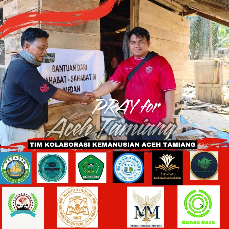 Korban Bencana Alam Kampung Sulum Menerima Bantuan Dari Aliansi Kolaborasi Kemanusiaan - TajamNews