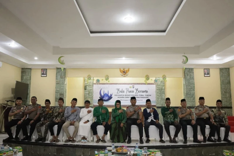 Polres Toba Gelar Buka Puasa Bersama Pererat Silaturahmi di Bulan Suci Ramadhan - TajamNews