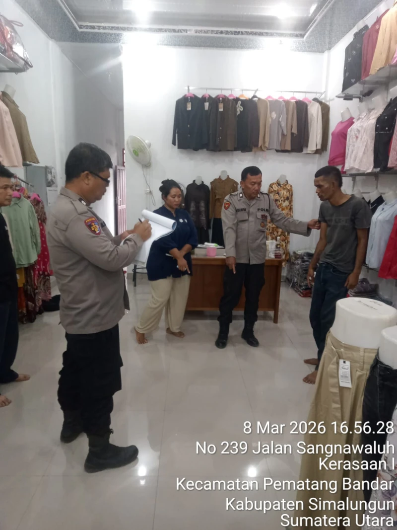 Polsek Perdagangan Selamatkan Maling HP dari Amukan Massa, Kerugian Rp 30 Juta di Toko Kerasaan - TajamNews