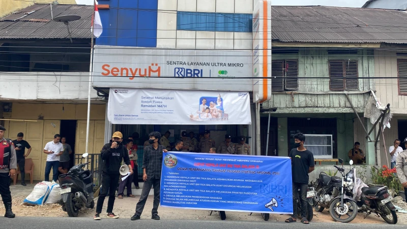 Unras, Copot Kepala Unit BRI Tiga Balata !!! Diduga Membangkang terhadap PSN - TajamNews