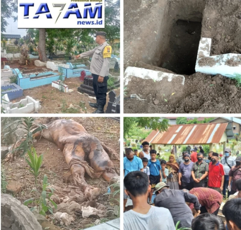 Geger! Makam Digali Orang Tak Dikenal, Polsek Gunung Malela Bergerak Cepat Pastikan Keamanan dan Ketenangan Warga - www.tajamnews.co.id