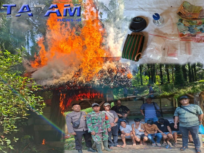 Kp. Korem Gempar : Sat Narkoba Polres SML Ubrak-Abrik Gubuk Narkoba, BB 99 Gram Sabu. - TajamNews
