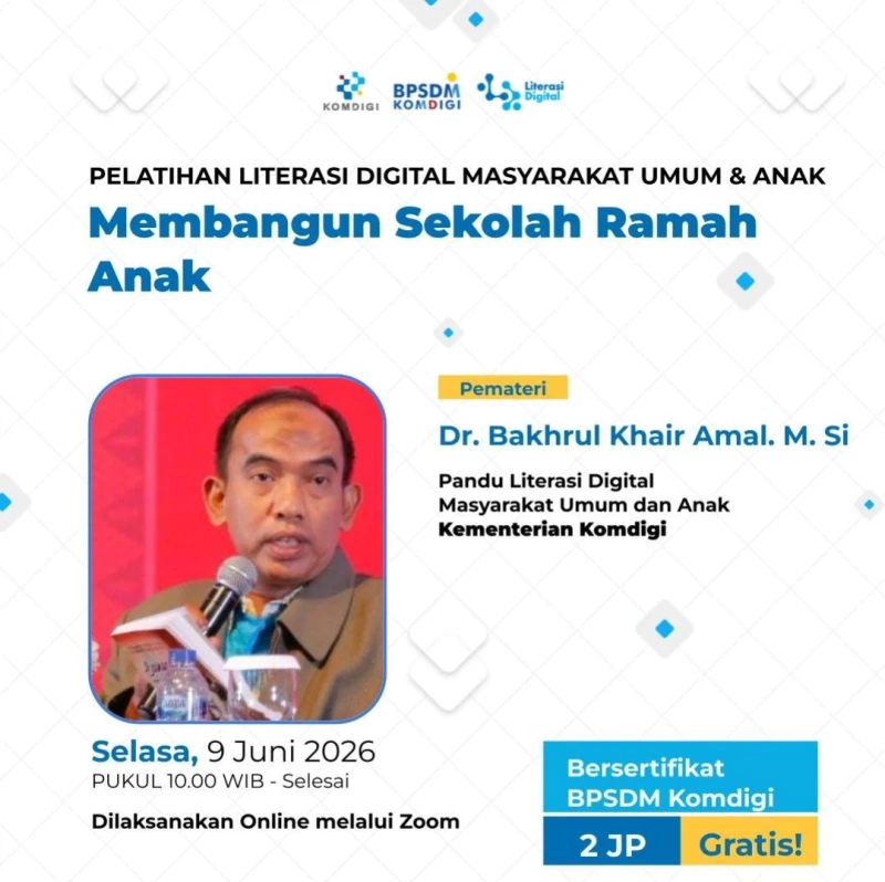 Dr. Bakhrul Khair Amal: Literasi Digital dan Sekolah Ramah Anak Menjadi Pilar Pendidikan Abad ke-21 - TajamNews