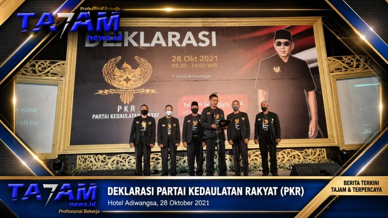 Deklarasi Partai Kedaulatan Rakyat Resmi Digelar di Solo, PKR Siap Menghadirkan Semangat Baru Demokrasi Indonesia - www.tajamnews.co.id