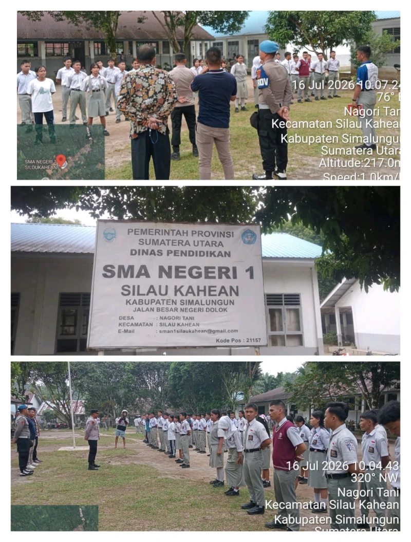 *Ketua Panitia dan Kapolsek Silou Kahean Berikan Pengarahan kepada Calon Anggota Paskibra* - www.tajamnews.co.id