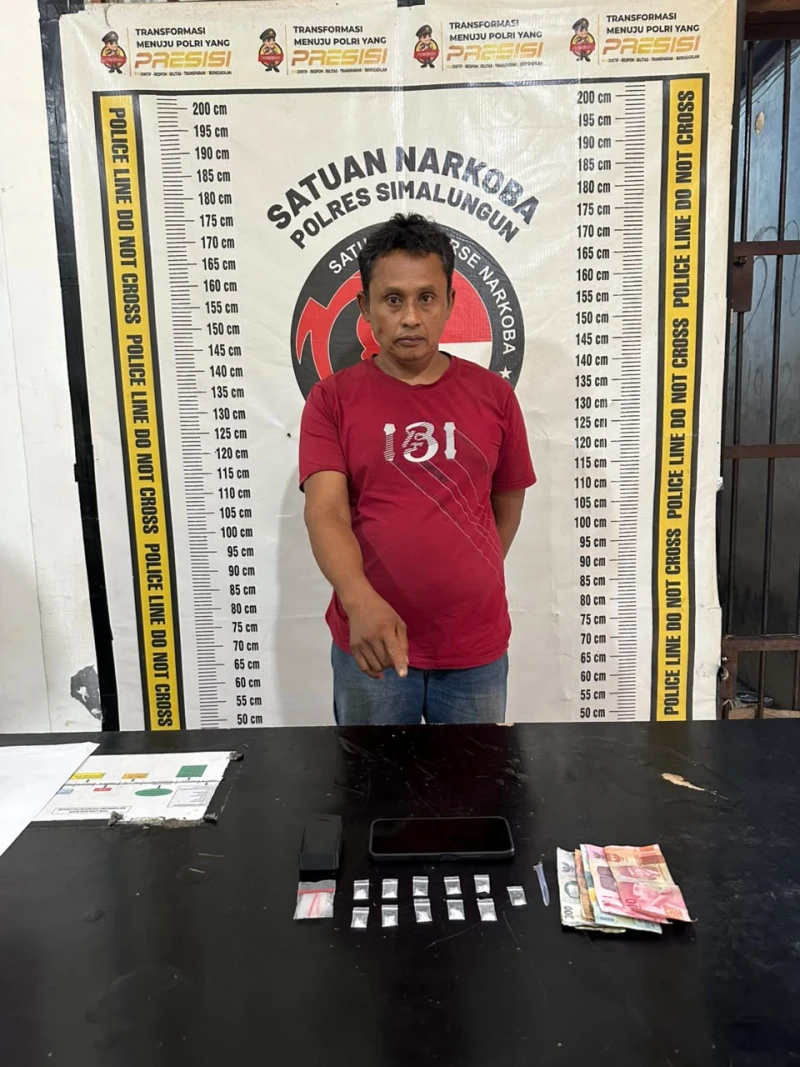 Sat Narkoba Polres Simalungun Berhasil Amankan Pria Asal Serdang Bedagai, Bawa 11 Paket Sabu dari Luar Daerah - www.tajamnews.co.id