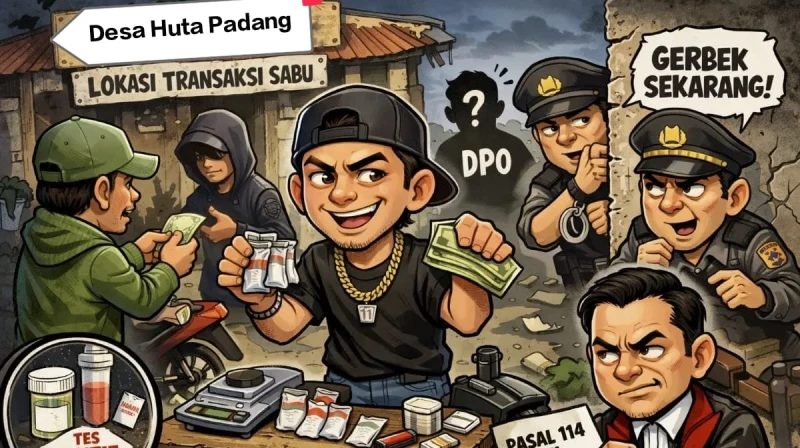 Yudi Sitorus Disebut-sebut Kuasai Bisnis Narkoba di Desa Huta Padang Mandoge, Dikenal Licin Seperti Belut - TajamNews