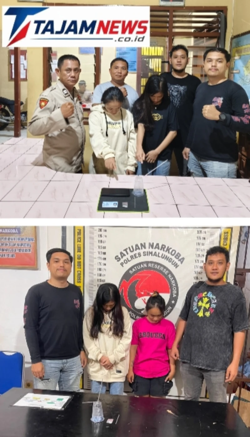 Dua Gadis Menangis Saat Digerebek di Kamar Tempat Hiburan Malam, Polsek Gunung Malela Bongkar Jaringan Pemakai Sabu di Simalungun - TajamNews