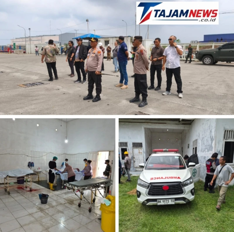 Tiga Pekerja Las Meninggal Dunia Dalam Insiden Kebakaran PT. Evyap sabun Indonesia di kawasan (KEK) Sei Mangkei - TajamNews