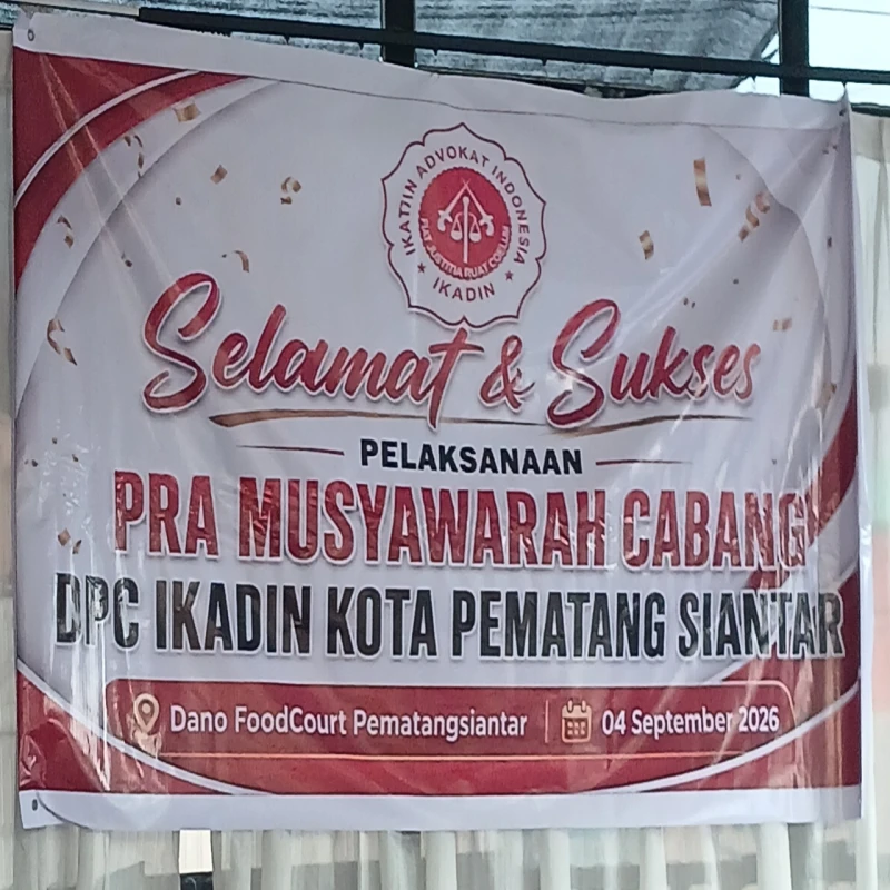DPC IKADIN Pematangsiantar Gelar Pramuscab, Roy Simangunsong Mencalonkan Sebagai Ketua - www.tajamnews.co.id