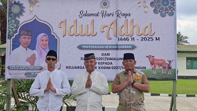 Kapolres Simalungun Gelar Halal Bihalal Idul Adha Bersama Dandim dan Kejari - www.tajamnews.co.id