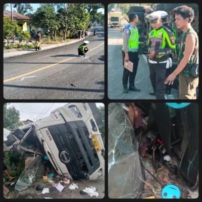 Tabrakan Beruntun di jln lintas Siantar - Parapat Tikungan Dolok Tomuan Merengut  nyawa Rudi Hartono. - www.tajamnews.co.id