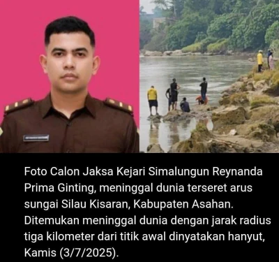 Staf Pidana Kusus (Pidsus) Kejari Simalungun Hanyut Saat Melakukan Penangkapan Panghulu Banjar Hulu - www.tajamnews.co.id