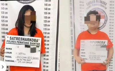 Polisi Ringkus Pria dan Wanita Pengedar Sabu diNagahuta - www.tajamnews.co.id