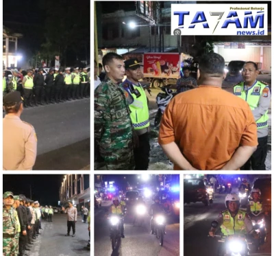 Sinergitas Polri-TNI-Bersama Pemkab Simalungun Sukses Gelar Patroli Gabungan Skala Besar Jaga Kondusifitas dengan Sentuhan Humanis - www.tajamnews.co.id