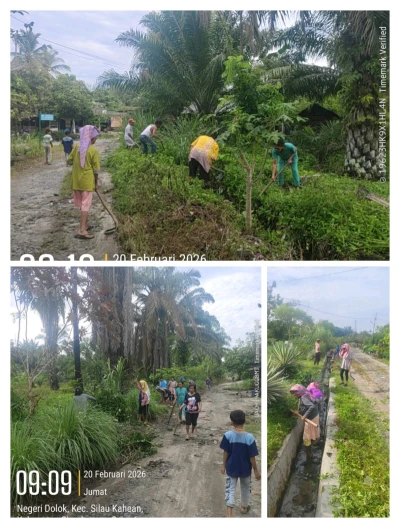 *Pemerintah Nagori Dolok Gelar Gotong Royong Kebersihan Bersama Masyarakat Dusun Dua* - www.tajamnews.co.id