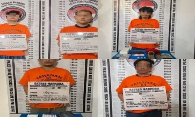 Dalam Sepepekan Satres Narkoba Polres Pematangsiantar Amankan 5 Pria Terlibat Narkotika - www.tajamnews.co.id