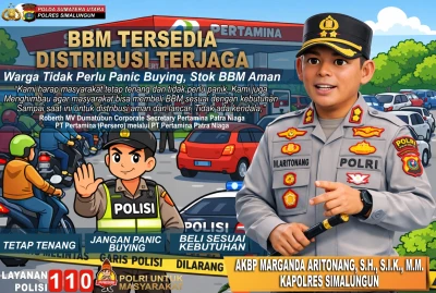 Jangan Panik! Kapolres Simalungun Tegaskan Stok BBM Aman 21 Hari, Warga Tidak Perlu Serbu SPBU - www.tajamnews.co.id