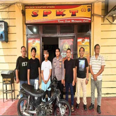 Polsek Siantar Utara Amankan Dua Terduga Pelaku Pencurian HP - www.tajamnews.co.id
