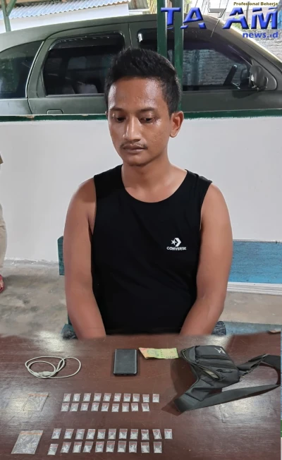 Bravo! Pengedar Sabu Keok Ditangan Sat-Intel Kodim 0207/SML Di Pinggir Sungai. - www.tajamnews.co.id