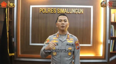Kapolres Simalungun Sampaikan Ucapan Dirgahayu TNI ke-81, Tegaskan Sinergi TNI-Polri Jaga Keamanan Bangsa - www.tajamnews.co.id